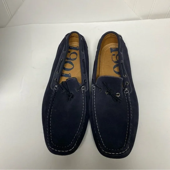 Nordstrom 1901 Navy leather Slip Ons 1901 | Shoes | 91 Designer Nordstrom Navy Blue Suede Size 85  main image 4